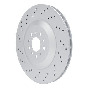 BMW M2 Brake Rotor (1) - Rear - R1 Concepts - GeoSPEC Drilled - `21-`25